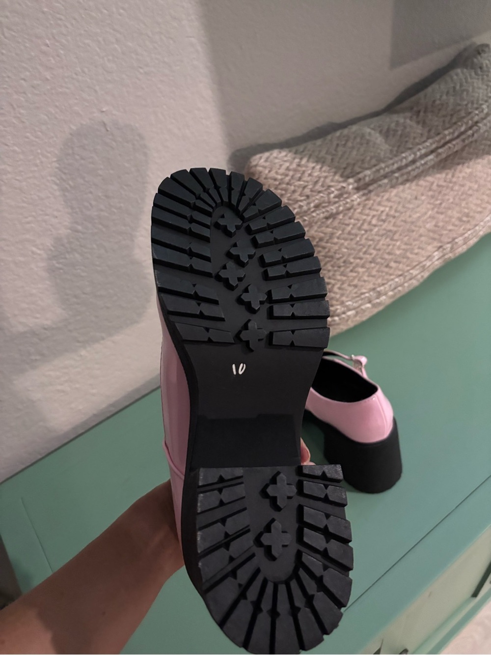 Soda Pink Patent Platform Mary Jane Heels - Picture 5 of 6
